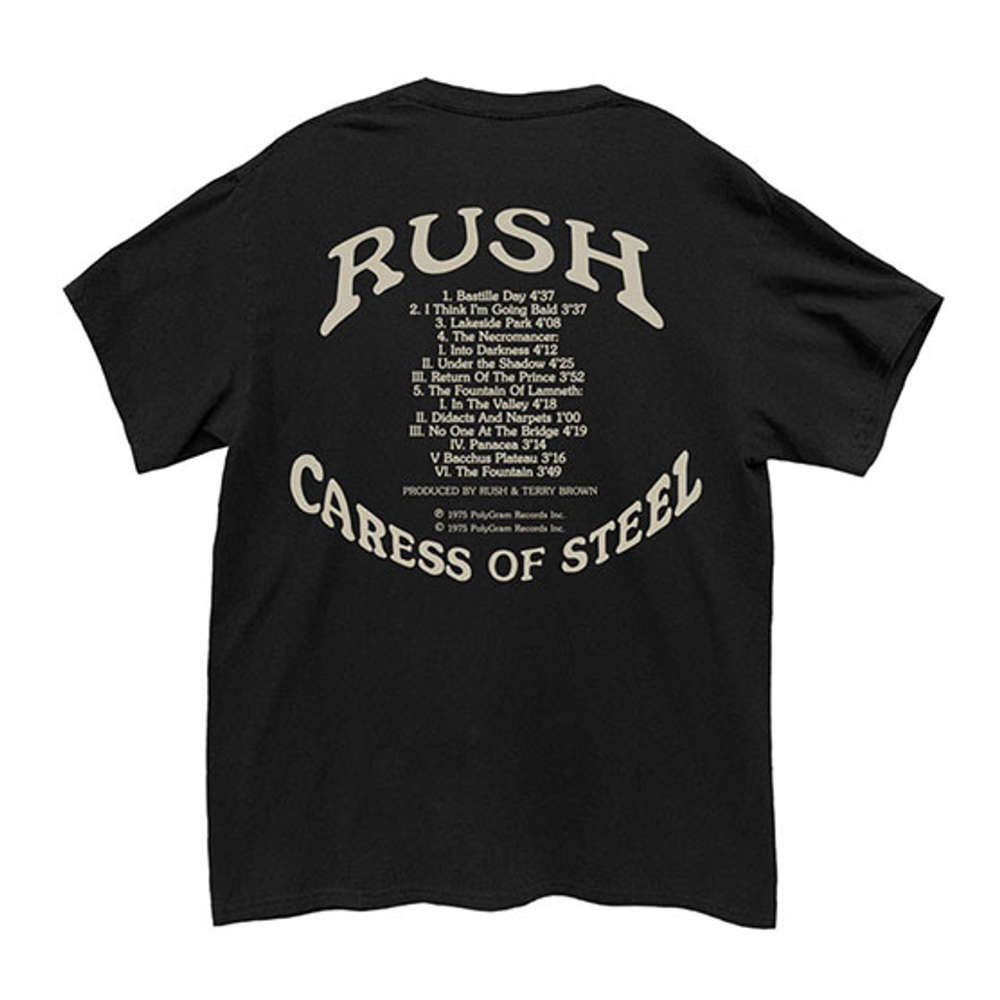 Rush - Caress Of Steel Heren Tshirt - Zwart